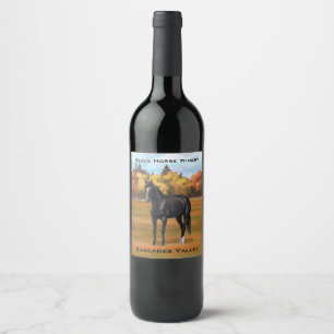 Rótulo De Garrafa De Cerveja Estalhão de Cavalo do Bando Negro