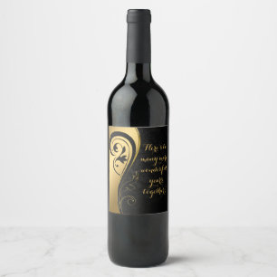 Rótulo De Garrafa De Cerveja Este é para um Aniversário de Casamento de Anos 