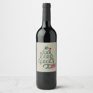 Rótulo De Garrafa De Cerveja Estetoscópio Feliz Natal CNA Profissional Médico