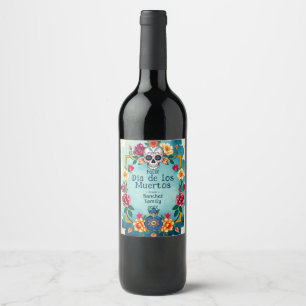 Rótulo De Garrafa De Cerveja Estilo aquarela Marigold Merlot Travessura