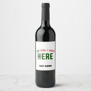 RÓTULO DE GARRAFA DE CERVEJA ESTILO MODERNO PERSONALIZÁVEL BRANCO VERIFICADO MA