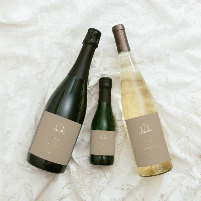 Rótulo De Garrafa De Cerveja Eterno Vinha Monograma Porco (Criador carregado)