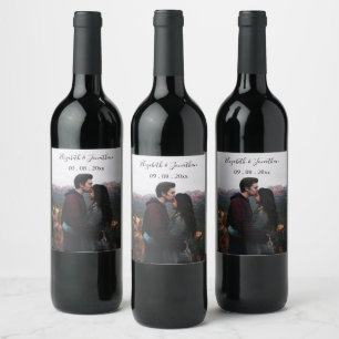 Rótulo De Garrafa De Cerveja Evento Personalizado de Casamento de Fotos
