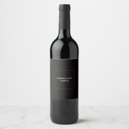 Rótulo De Garrafa De Cerveja Evento Simples Las Vegas Preto Branco Vermelho