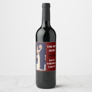 Rótulo De Garrafa De Cerveja Excelente Trump 2020 Keep America