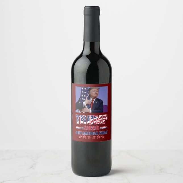 Rótulo De Garrafa De Cerveja Excelente Trump 2020 Keep America (Frente)