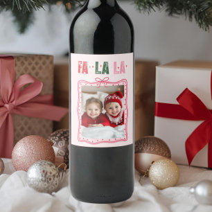 Rótulo De Garrafa De Cerveja Fa La, Rosa de Natal Personalizado