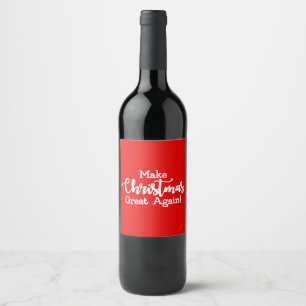Rótulo De Garrafa De Cerveja Faça ao trunfo MAGA do excelente do Natal outra