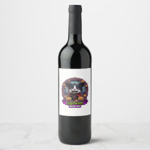 Rótulo De Garrafa De Cerveja Fantasia de Halloween para Cachorro