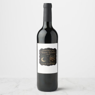 Rótulo De Garrafa De Cerveja Fantasia de Whimsigoth - Florestas Místicas, Luas