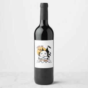 Rótulo De Garrafa De Cerveja Fantasma Fantasia de Halloween Engraçado Boo