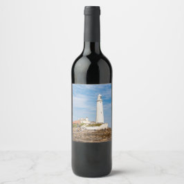 Rótulo De Garrafa De Cerveja Farol de Whitley Bay