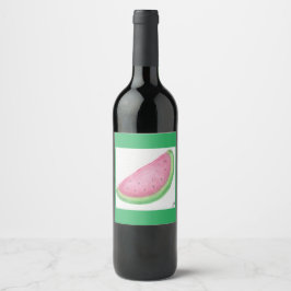 Rótulo De Garrafa De Cerveja Fatia de melancia