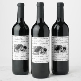 Rótulo De Garrafa De Cerveja Favor de Casamento Decoração da Mesa de Recepção C