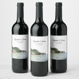 Rótulo De Garrafa De Cerveja Favor de Casamento Seicheles