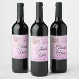 Rótulo De Garrafa De Cerveja Favor de garrafa de vinho de agradecimento