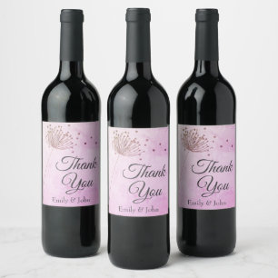 Rótulo De Garrafa De Cerveja Favor de garrafa de vinho de agradecimento