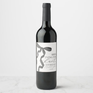 Rótulo De Garrafa De Cerveja Favoritos do Chá de panela Casando preto