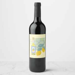 Rótulo De Garrafa De Cerveja Fazenda de Limão Retro