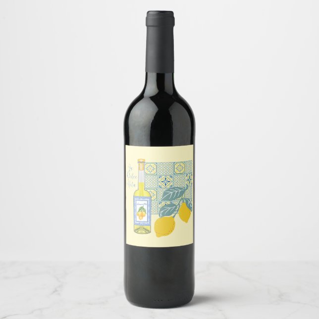 Rótulo De Garrafa De Cerveja Fazenda de Limão Retro (Frente)