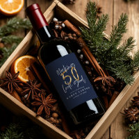 Fazer 50 fica bem vinho de celebração de aniversár