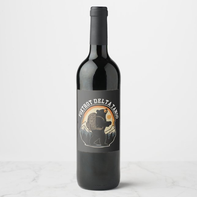 Rótulo De Garrafa De Cerveja FDT Resist Bear Foxtrot Delta Tango (Frente)