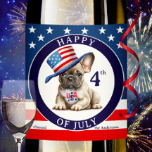 Feliz 4 de julho Pug