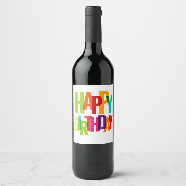 Rótulo De Garrafa De Cerveja Feliz aniversário (Happy Birthday Wine Labels!)