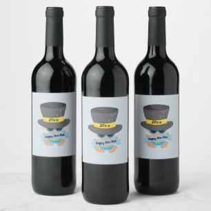 Rótulo De Garrafa De Cerveja Feliz Ano Novo Bebê Ano Novo Personalizado no Chap