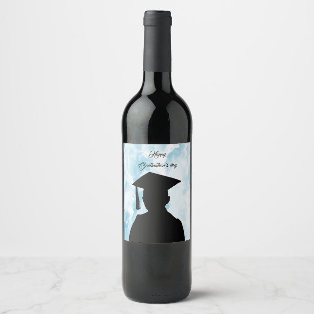 Rótulo De Garrafa De Cerveja Feliz Dia dos Graduações (Frente)