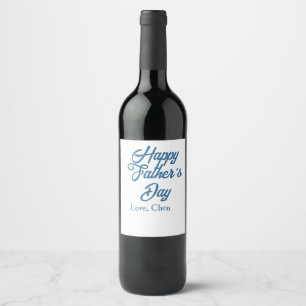 Rótulo De Garrafa De Cerveja Feliz dia dos pais nome cinza amor melhor papai de