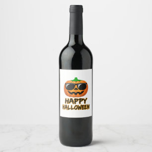 Rótulo De Garrafa De Cerveja Feliz Halloween Costume Engraçado Pumpkin
