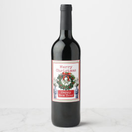 RÓTULO DE GARRAFA DE CERVEJA FELIZ NATAL FELIZ ANO NOVO