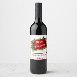 Rótulo De Garrafa De Cerveja Feliz Natal Personalizado