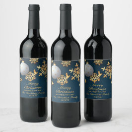 Rótulo De Garrafa De Cerveja Feliz Natal Personalizado