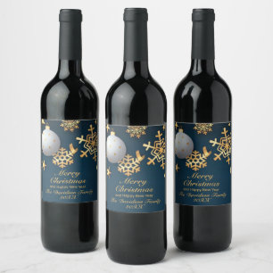 Rótulo De Garrafa De Cerveja Feliz Natal Personalizado