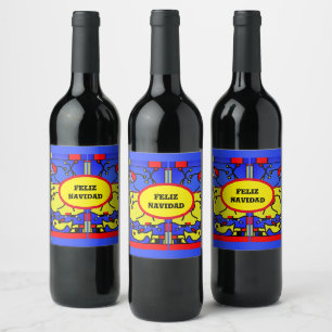 Rótulo De Garrafa De Cerveja Feliz Natal, rótulo de vinho personalizado