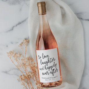 Rótulo De Garrafa De Cerveja Feliz nunca após o casamento personalizado  