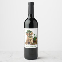 Feliz Rua, dia de Patrick Labrador Cachorro do Ret