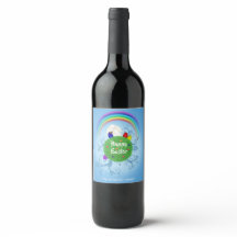 Felz pascoa de coelho branco plano colorido