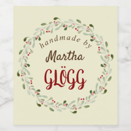 Rótulo De Garrafa De Cerveja Ferida de natal russa