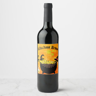 Rótulo De Garrafa De Cerveja Fermentação das bruxas