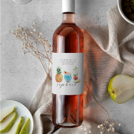 Rótulo De Garrafa De Cerveja Festa de aniversário de coquetéis de traseiro com 