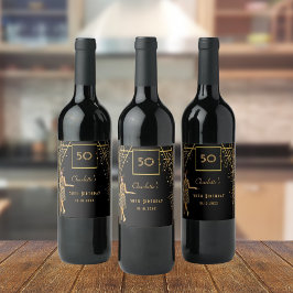 Rótulo De Garrafa De Cerveja Festa de aniversário de Gatsby