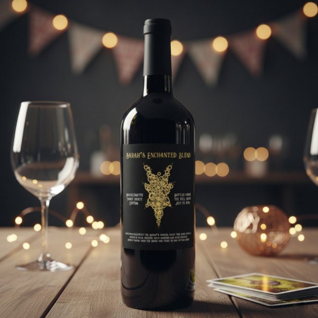 Rótulo De Garrafa De Cerveja Festa de Bachelorette Tarot Mística (Criador carregado)