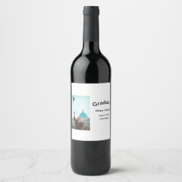 Rótulo De Garrafa De Cerveja festa de formatura elegante e elegante