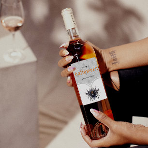 Rótulo De Garrafa De Cerveja Festa de Halloween gótica simples