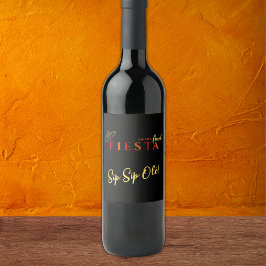 Rótulo De Garrafa De Cerveja Festa de solteira de Fiesta Sip Olé