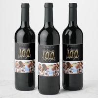 Festa múltipla de fotos do aniversário de 100 anos