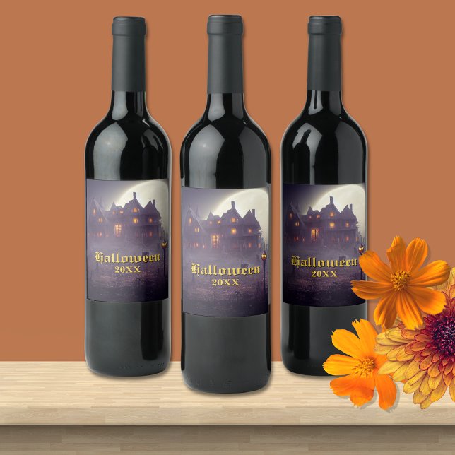 Rótulo De Garrafa De Cerveja Festa Spooky Halloween (Criador carregado)